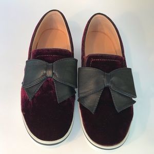 Kate Spade delise slip on velvet sneaker